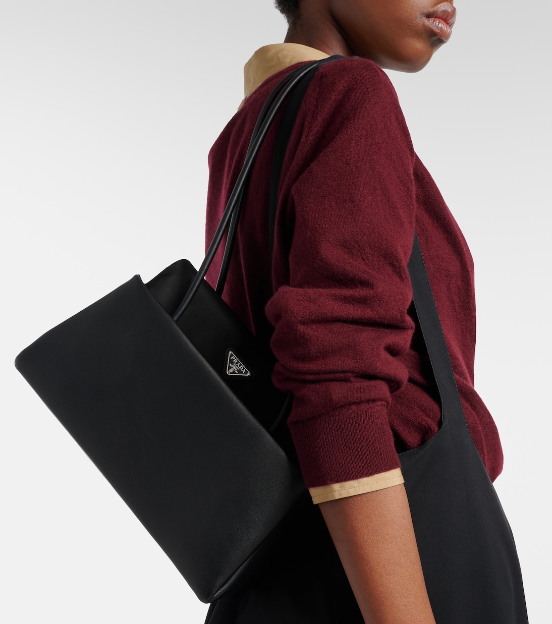 Prada Passage Medium leather shoulder bag | Prada