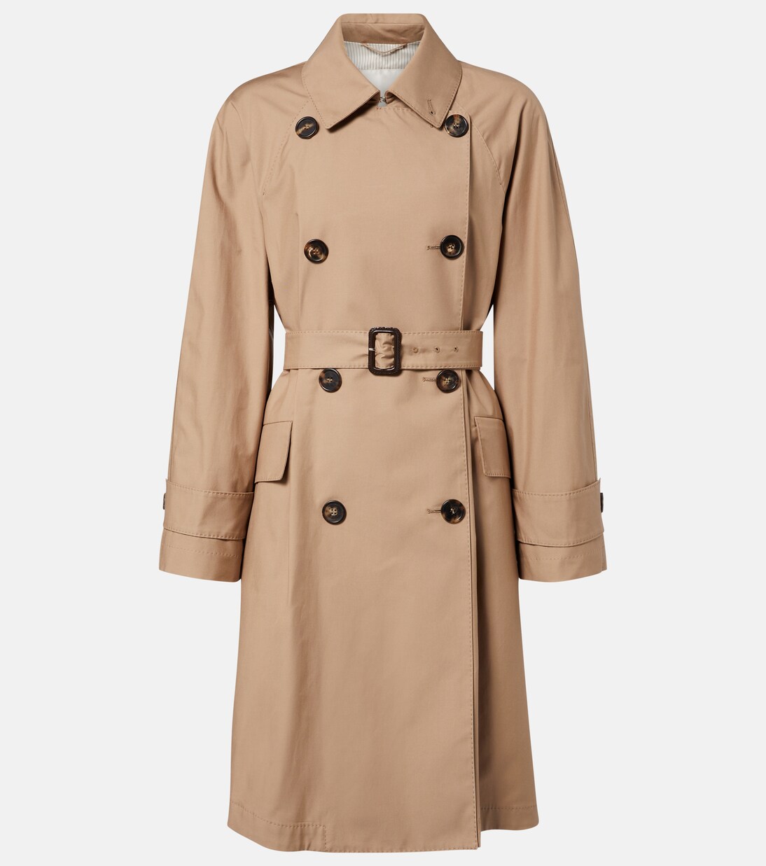 Alessio cotton-blend gabardine trench coat | Max Mara