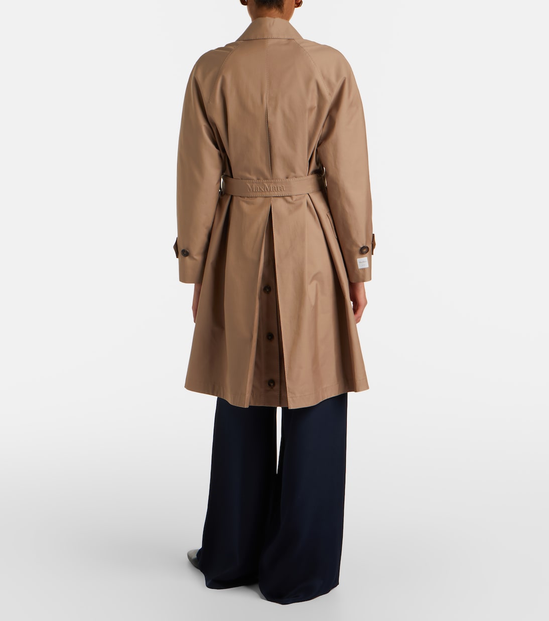 Alessio cotton-blend gabardine trench coat | Max Mara