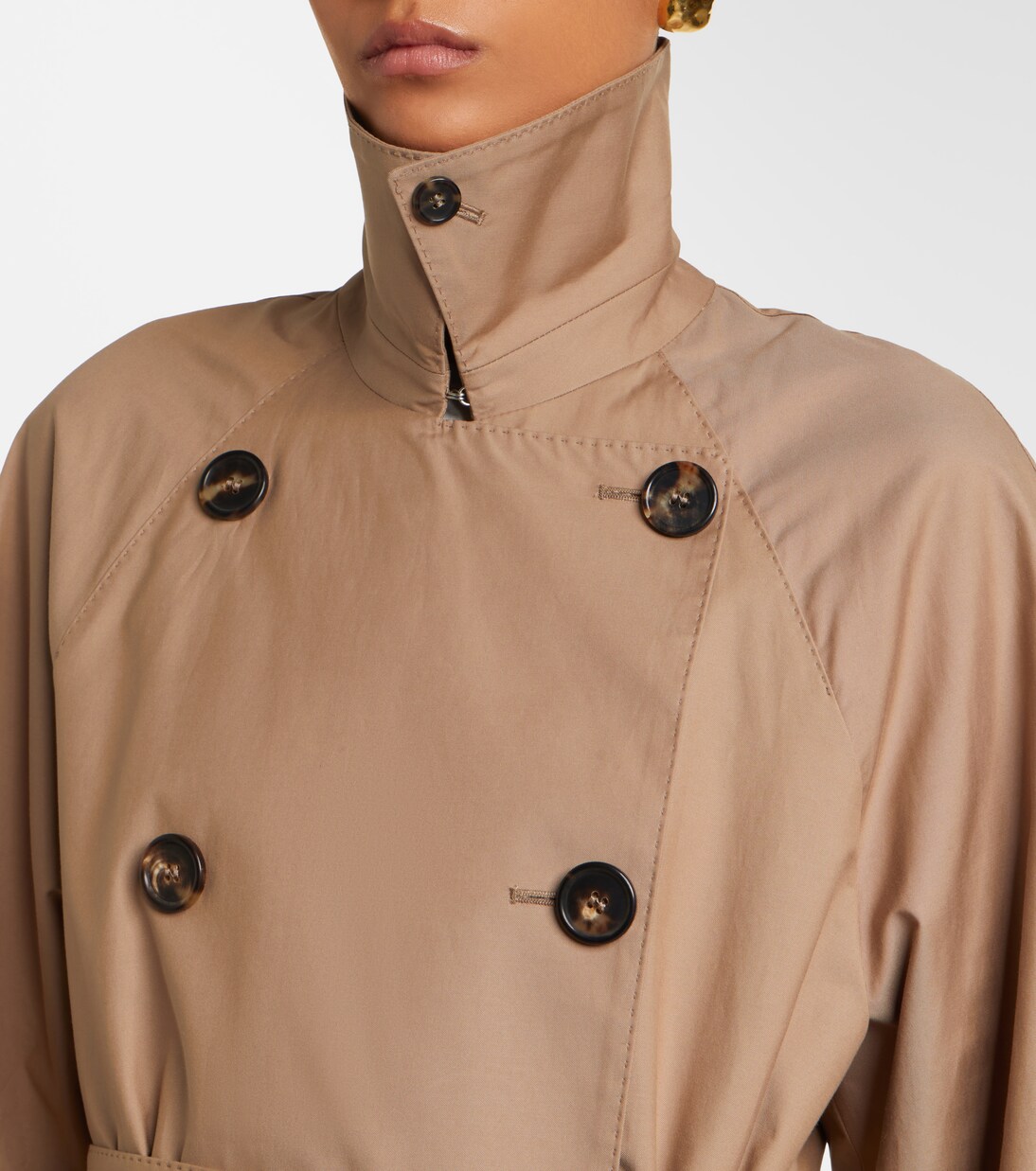 Alessio cotton-blend gabardine trench coat | Max Mara