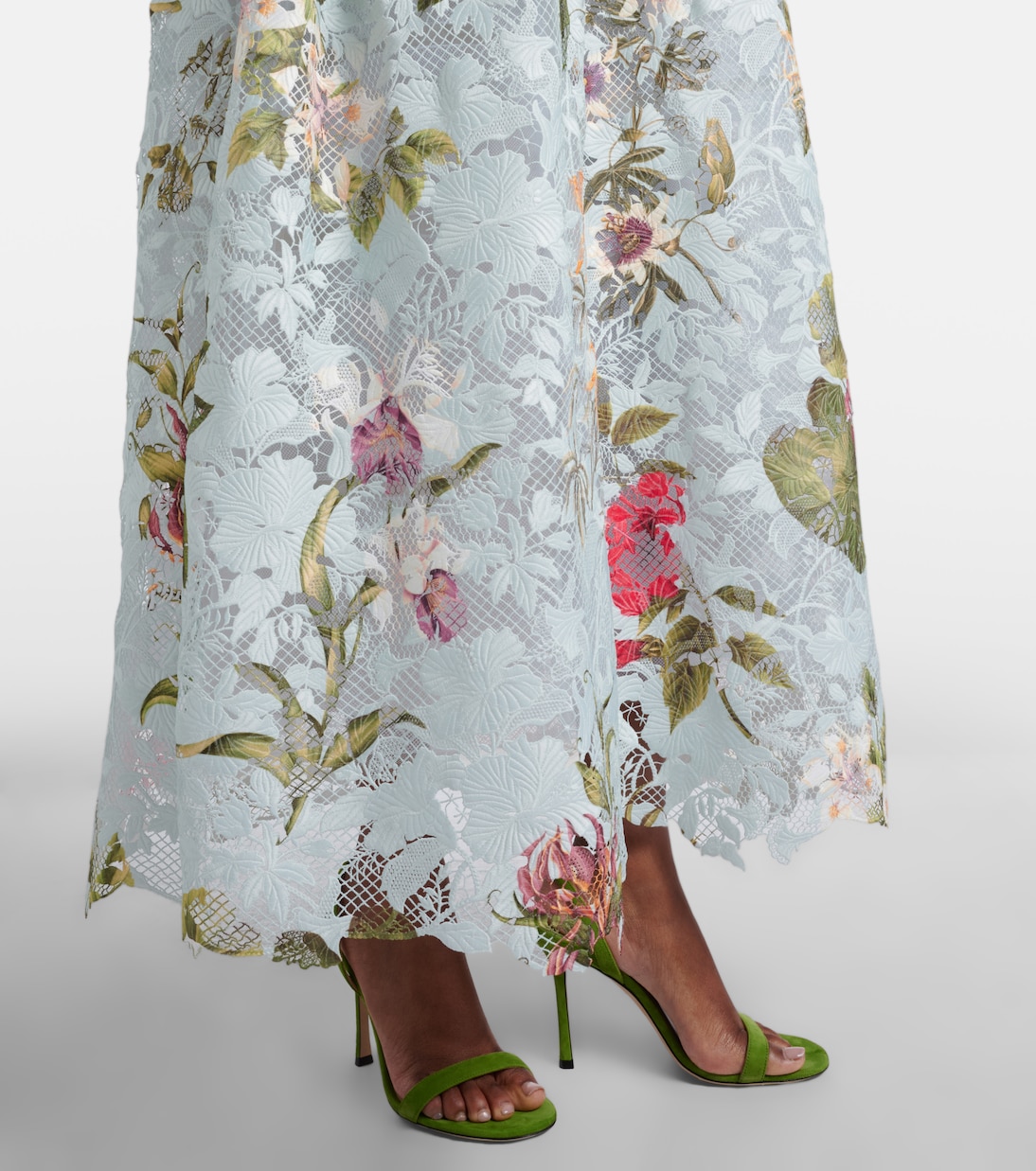 Floral lace guipure cocktail dress | Oscar de la Renta
