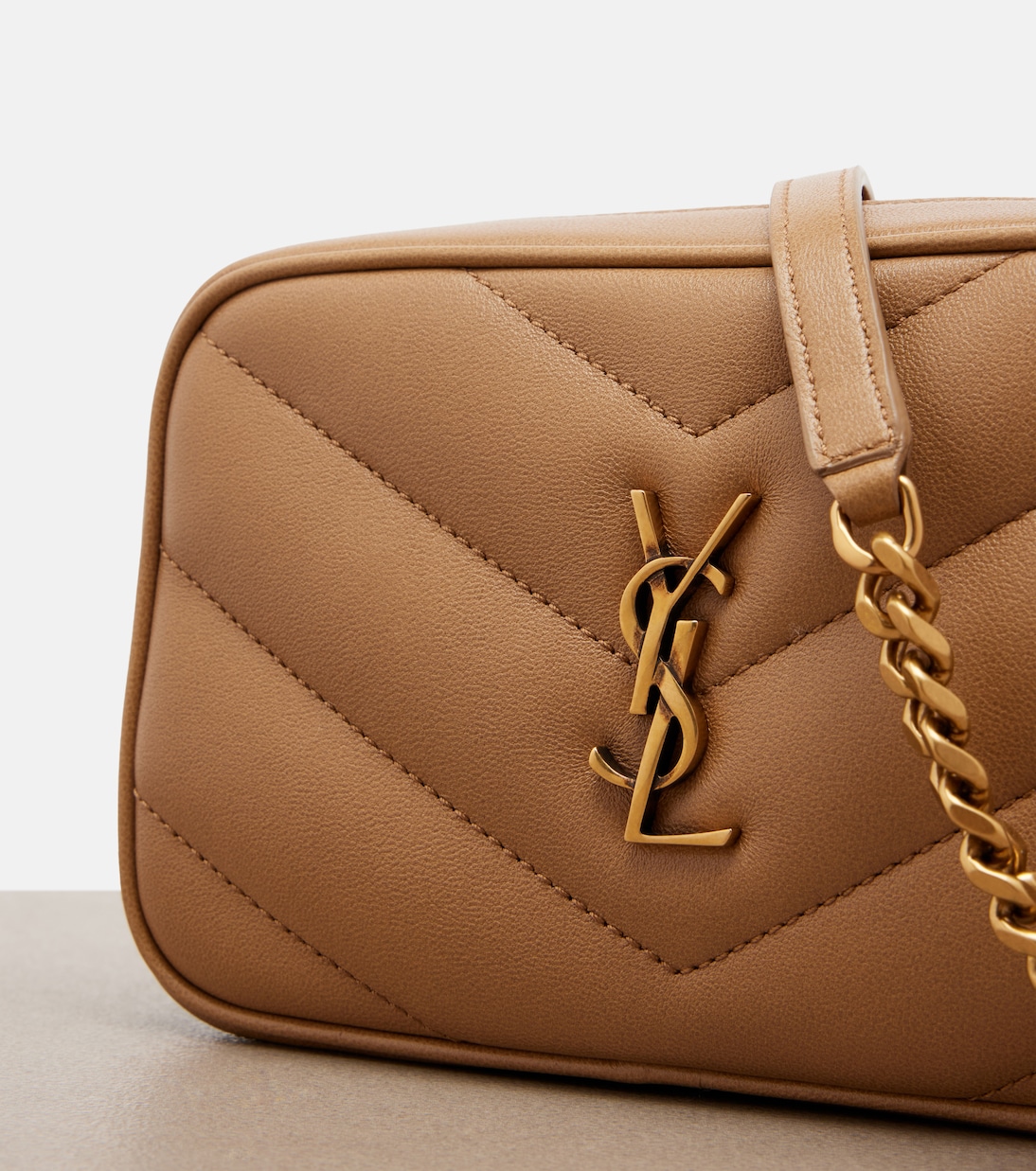 Loulou Mini quilted leather camera bag | Saint Laurent