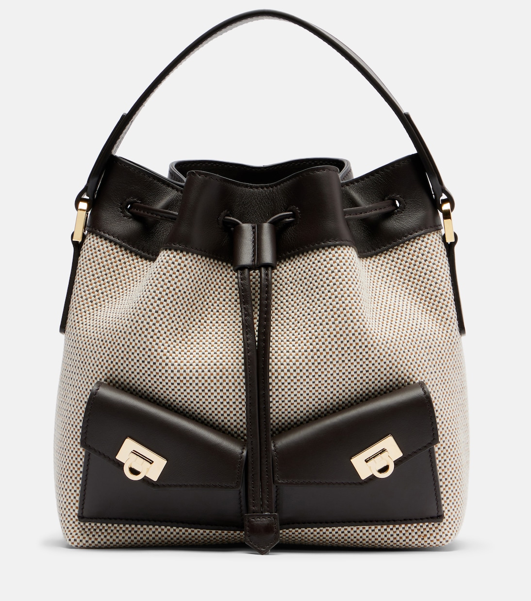 Harley Mini canvas bucket bag | Ferragamo