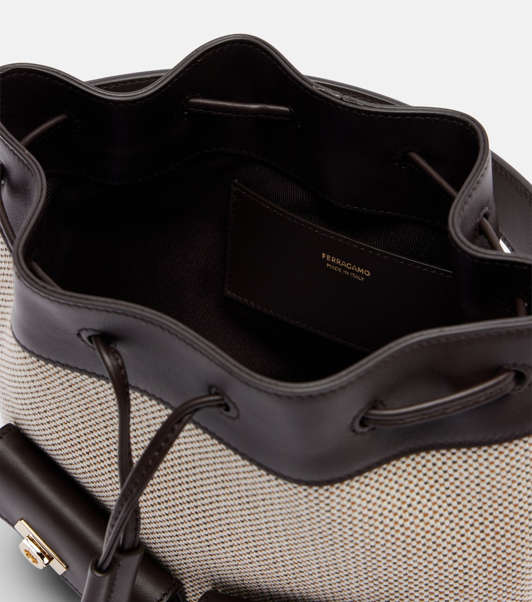Harley Mini canvas bucket bag | Ferragamo