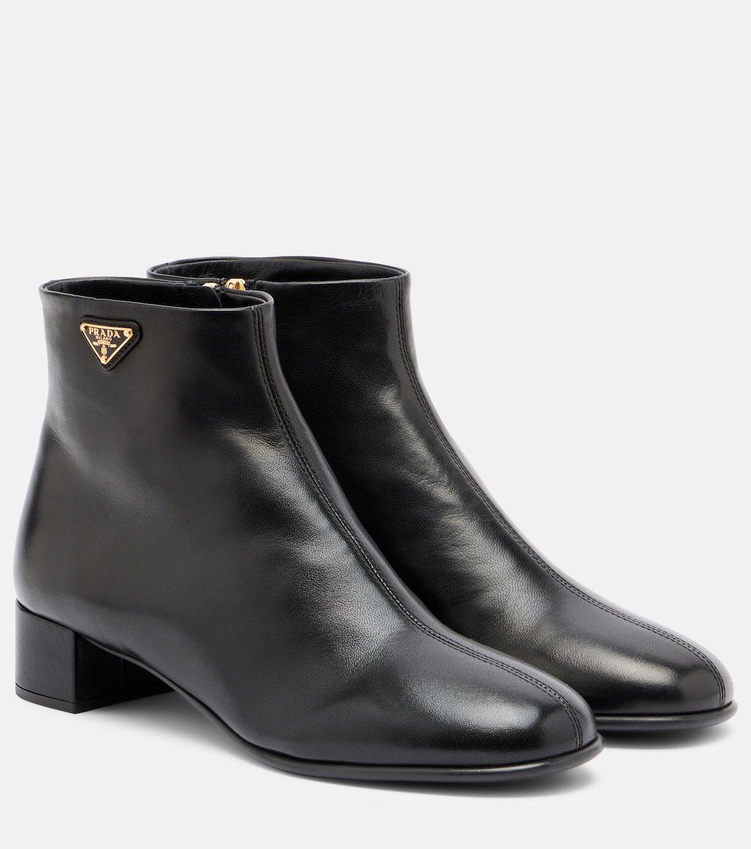 Leather ankle boots | Prada