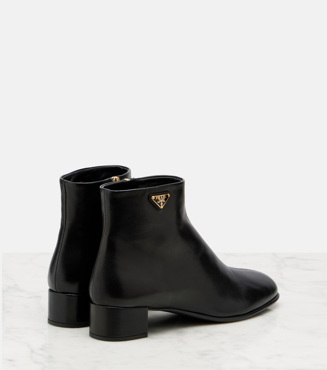 Leather ankle boots | Prada