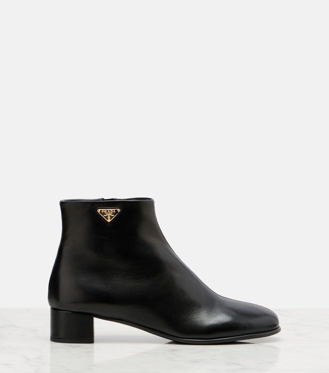 Leather ankle boots | Prada