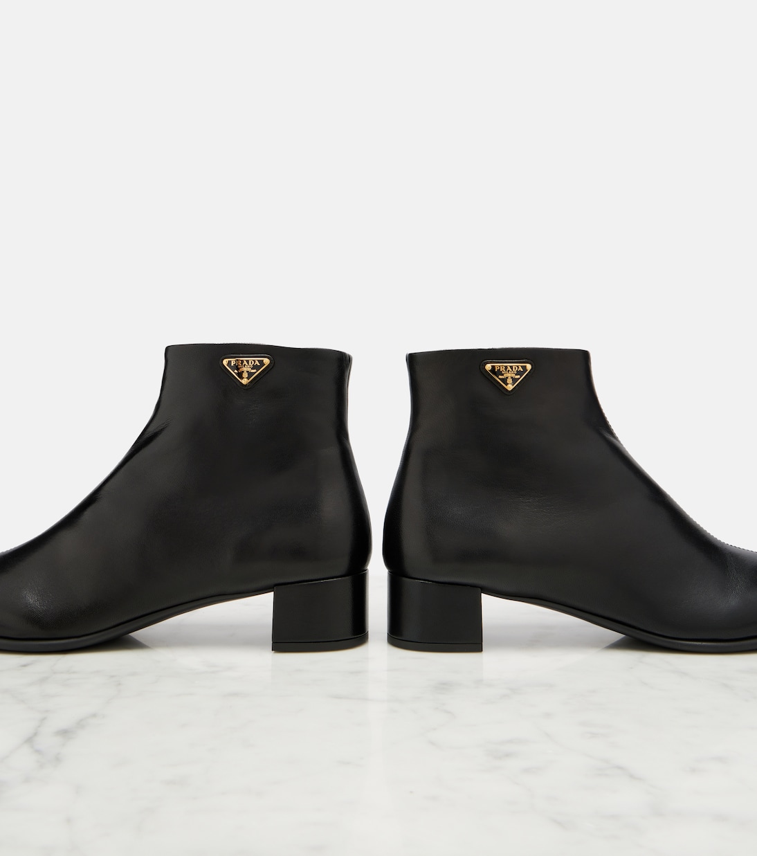 Leather ankle boots | Prada
