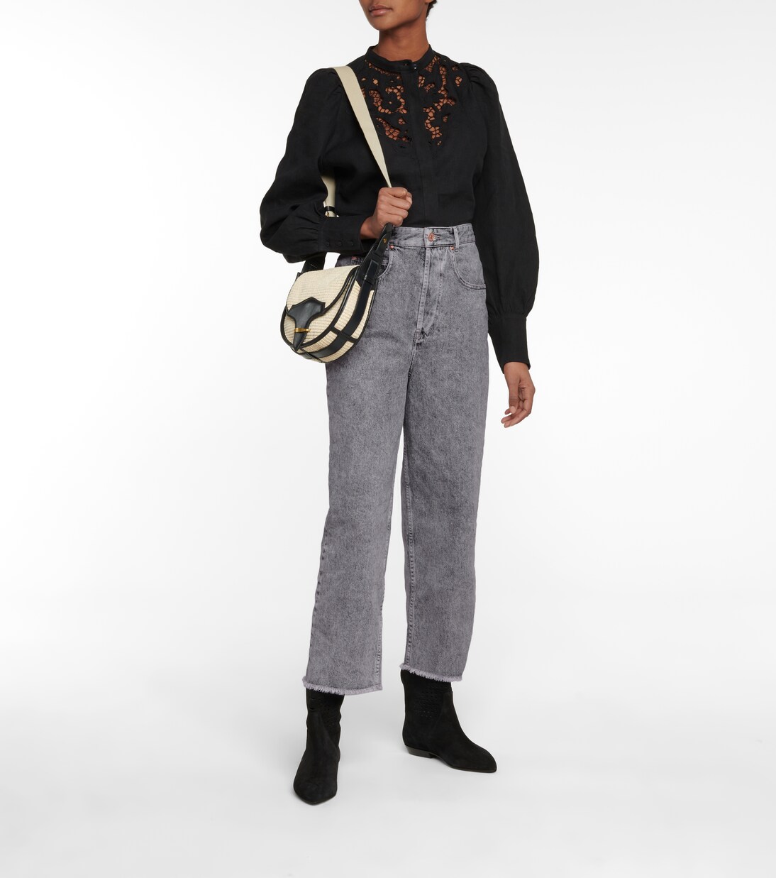 Chemise Etima brodée en lin | Isabel Marant