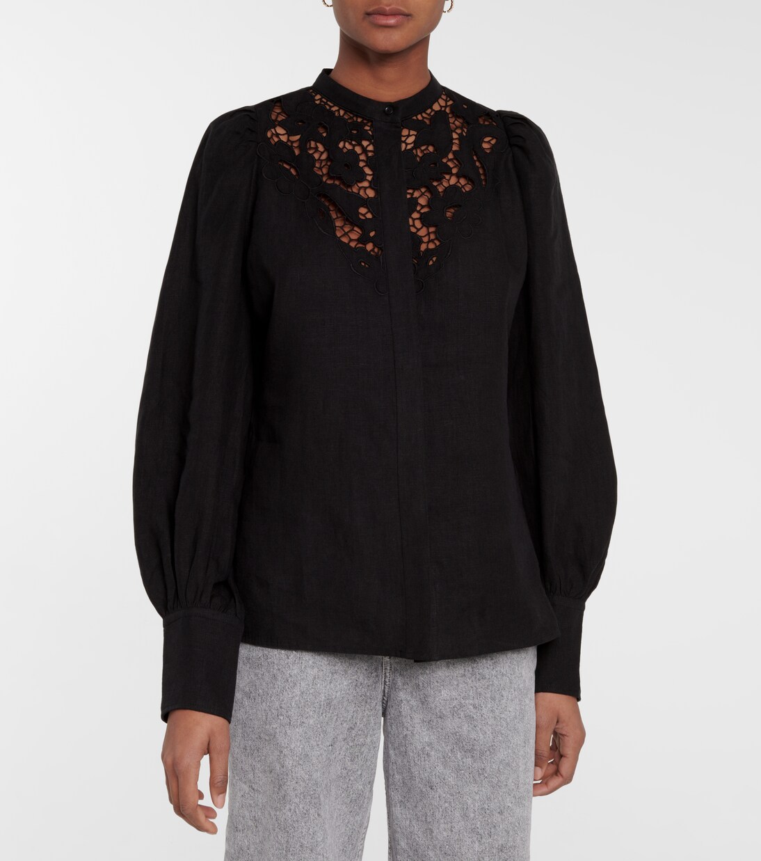 Chemise Etima brodée en lin | Isabel Marant