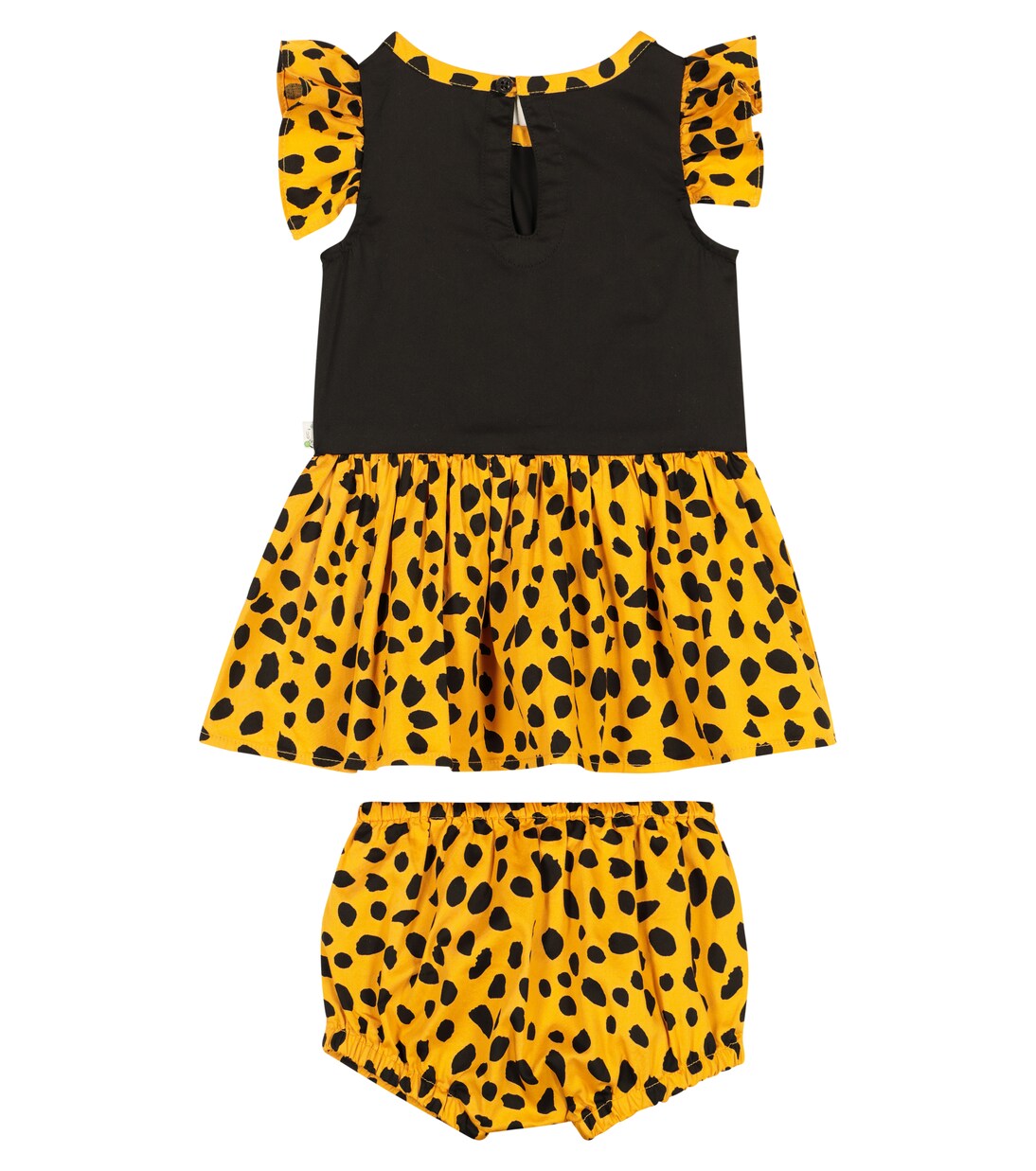 Baby cheetah-print cotton dress and bloomers set | Stella McCartney Kids