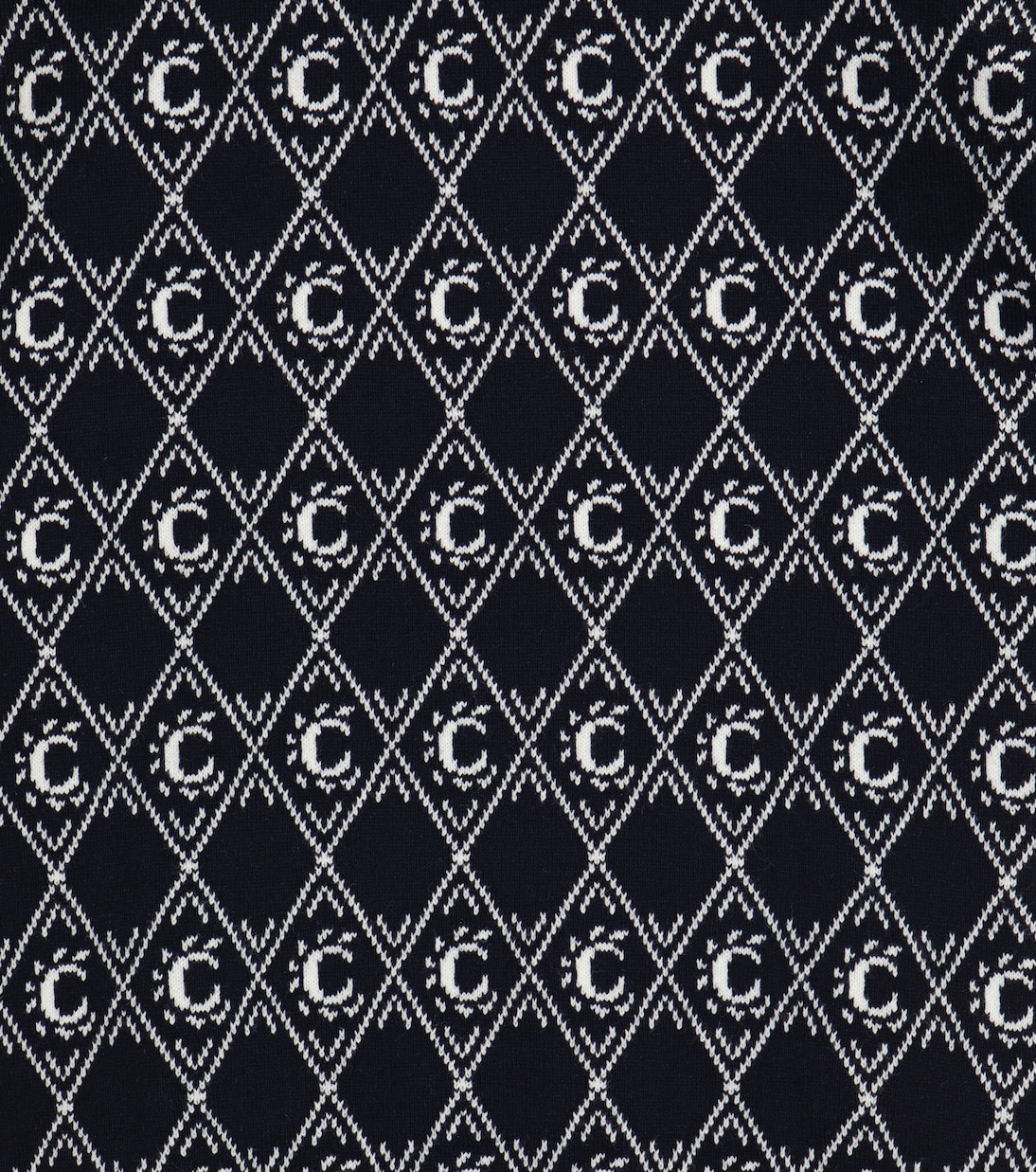 Robe en coton et laine intarsia | Chloé Kids