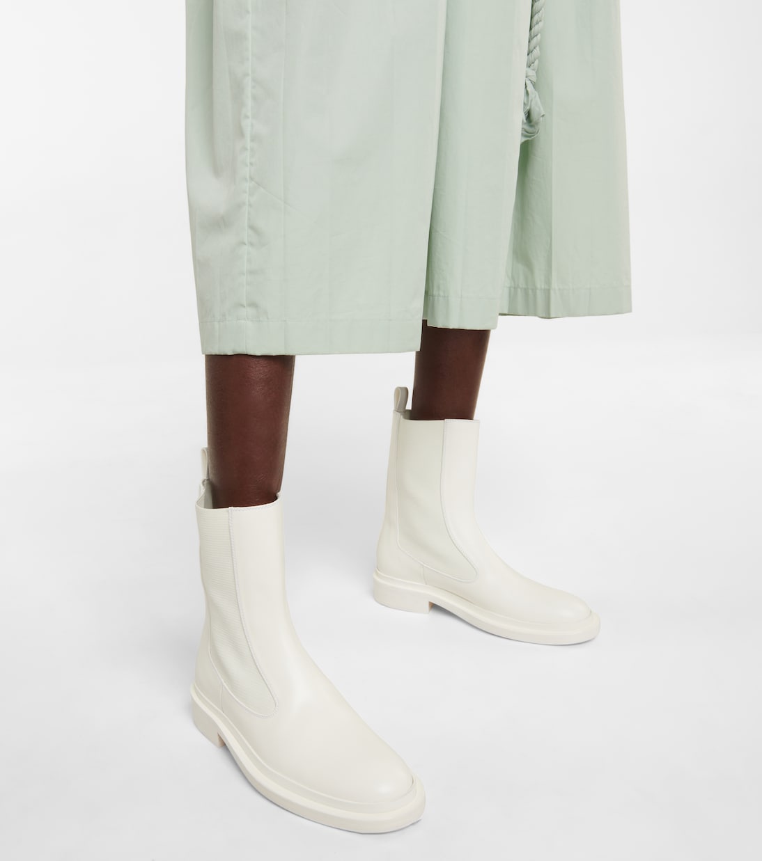 Leather ankle boots | Jil Sander