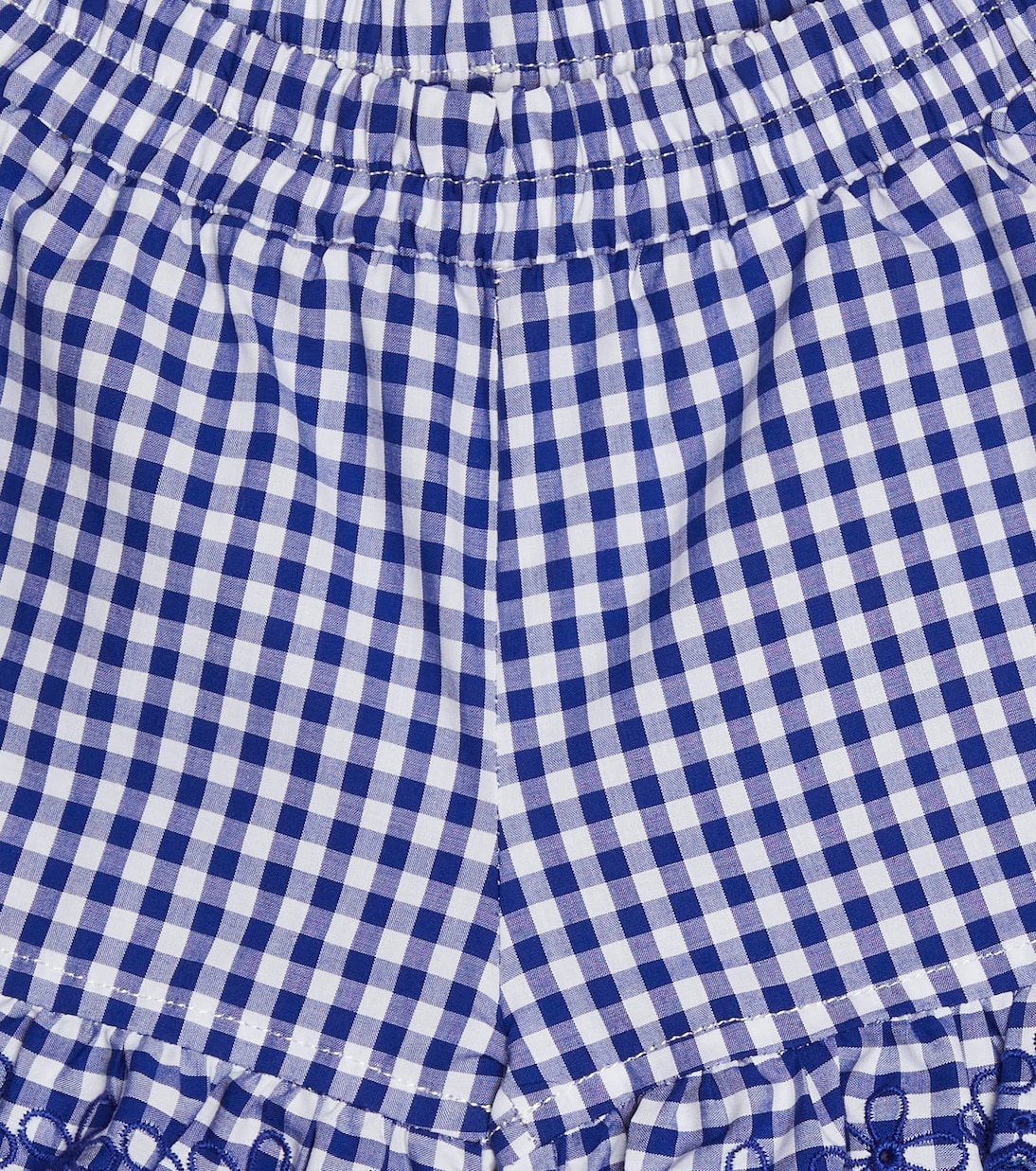 Baby gingham cotton shorts | Monnalisa