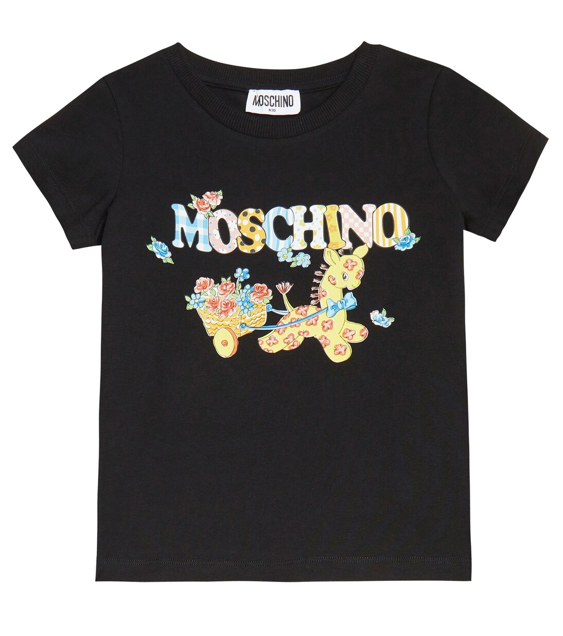 Logo cotton-blend T-shirt | Moschino Kids