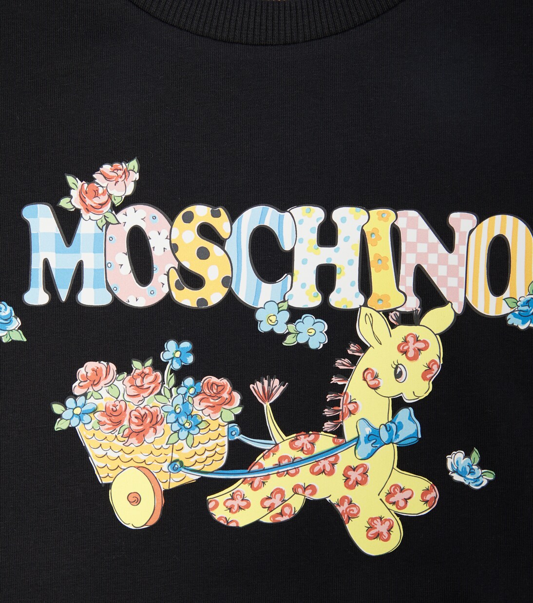 Logo cotton-blend T-shirt | Moschino Kids