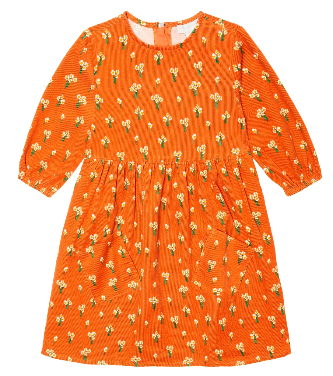 Robe en velours côtelé à fleurs | Stella McCartney Kids