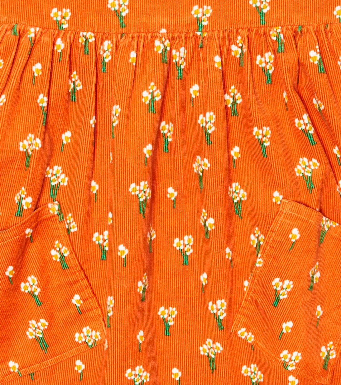 Robe en velours côtelé à fleurs | Stella McCartney Kids