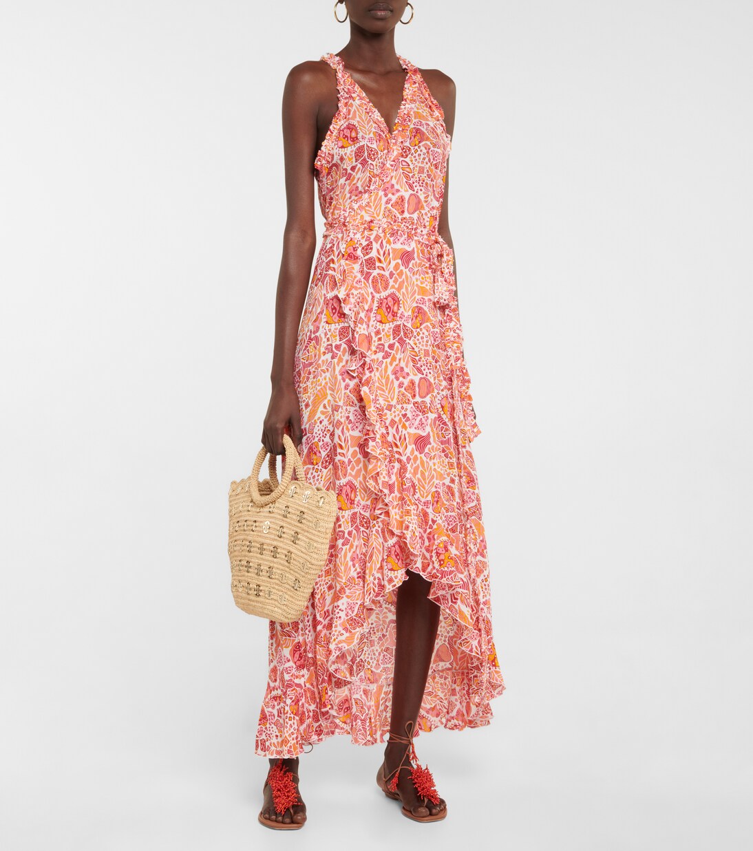 Robe longue Tamara imprimée | Poupette St Barth