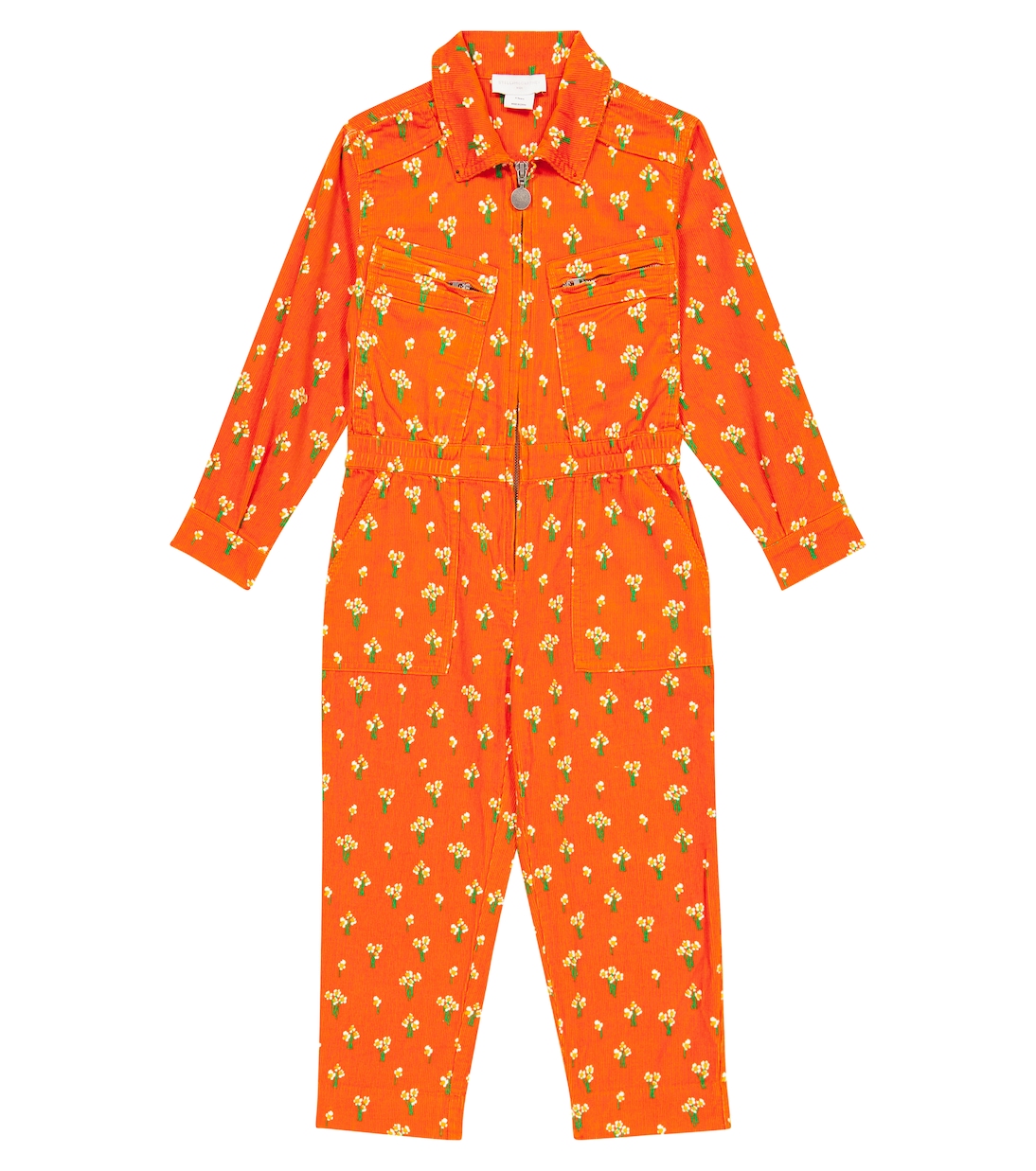 Floral cotton corduroy jumpsuit | Stella McCartney Kids