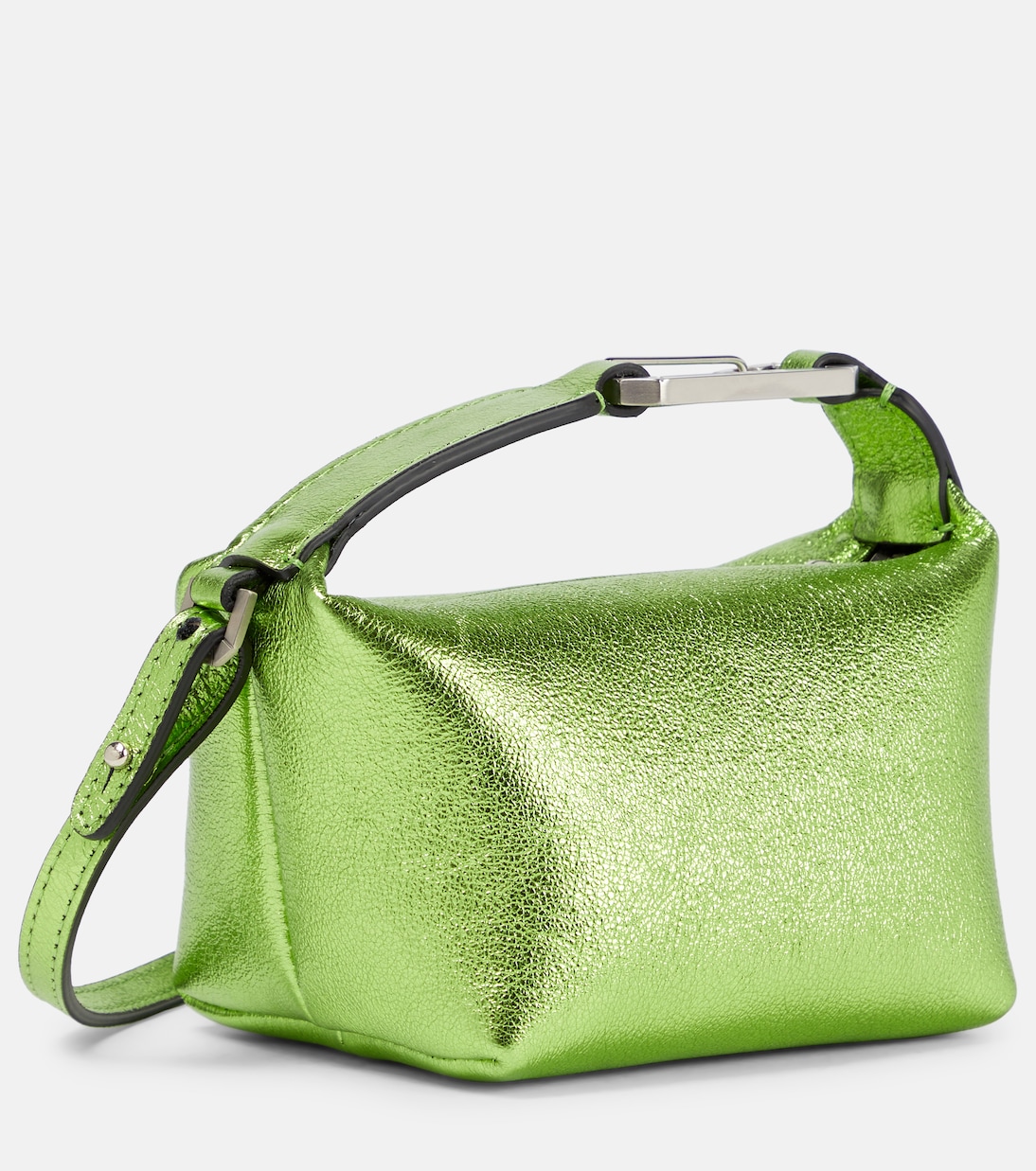 Tote Moonbag aus Metallic-Leder | Eéra