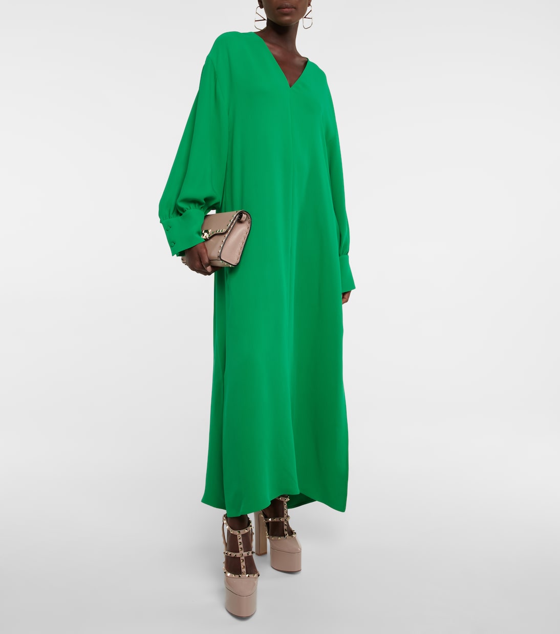 Plateau-Pumps Rockstud aus Lackleder | Valentino Garavani