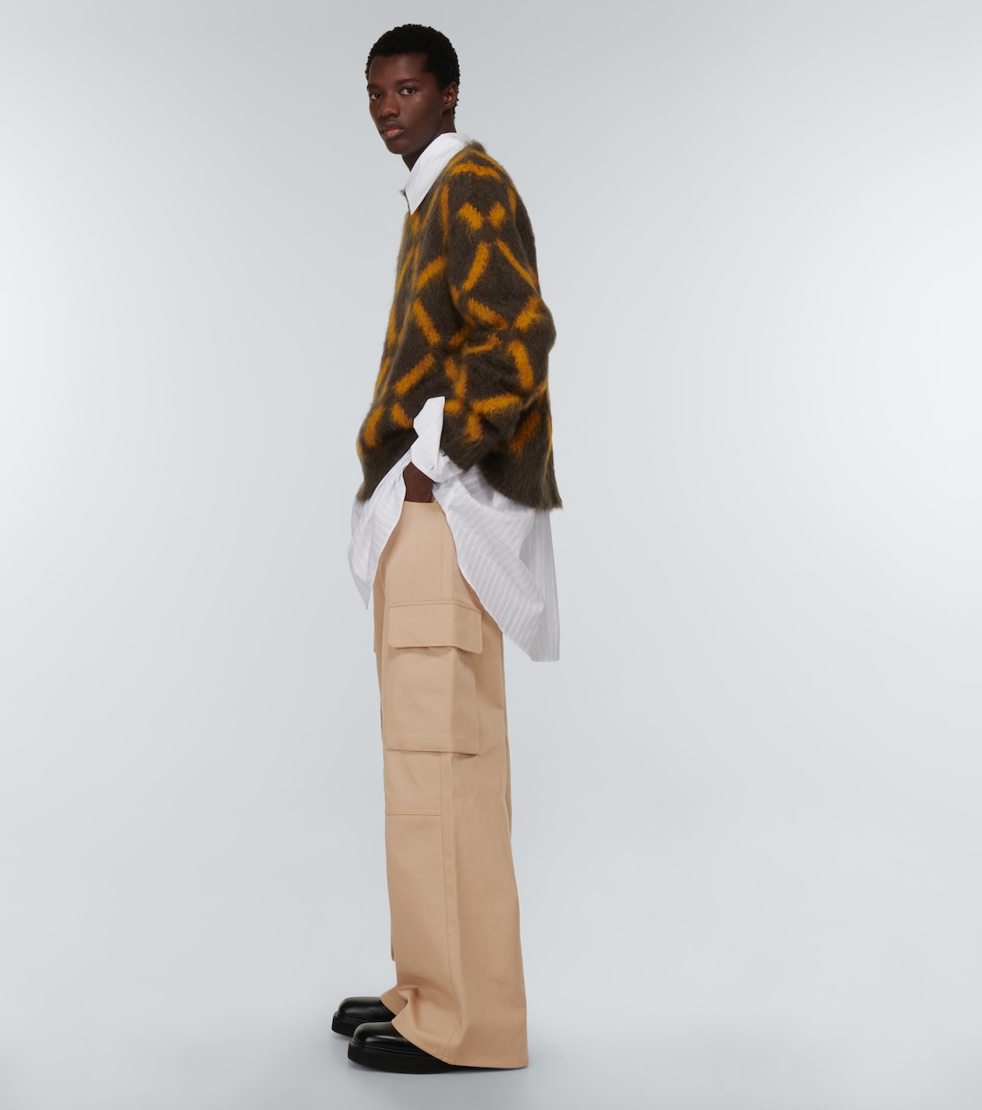 Pantaloni cargo in gabardine di cotone | Marni
