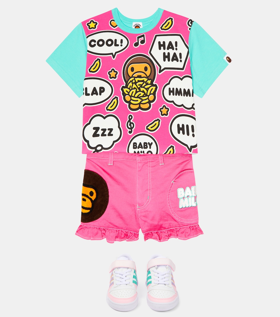 Baby Milo® cotton-blend shorts | BAPE Kids