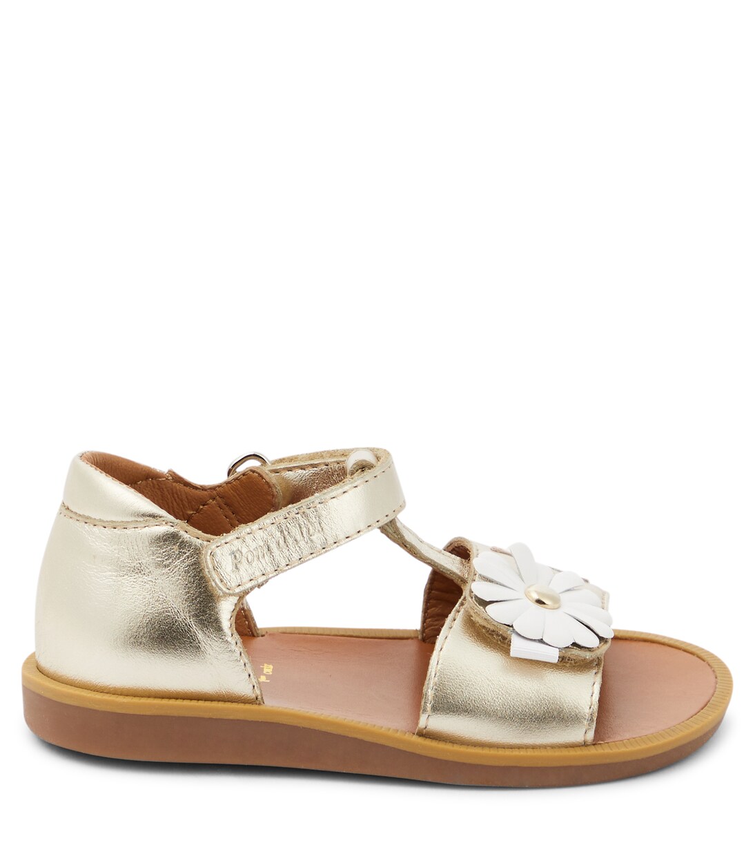 Poppy Daisy metallic leather sandals | Pom d'Api