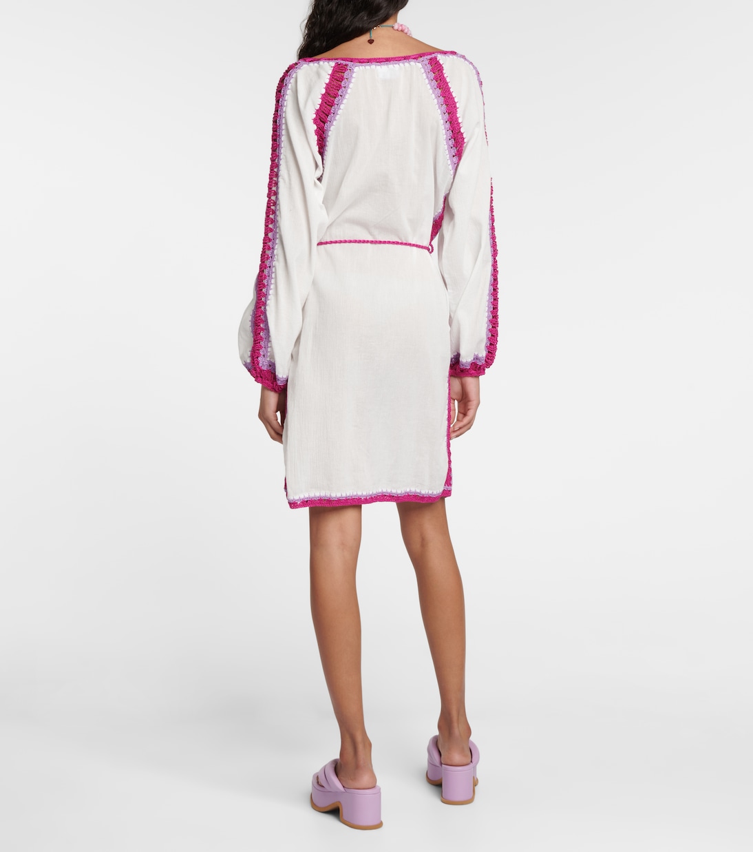 فستان قصير من القطن Penelope | Anna Kosturova