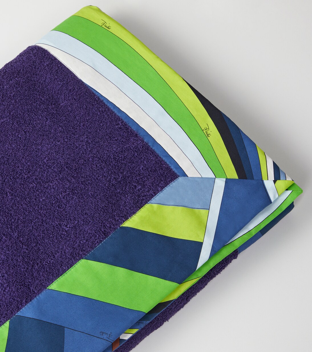 Printed cotton beach towel | Pucci