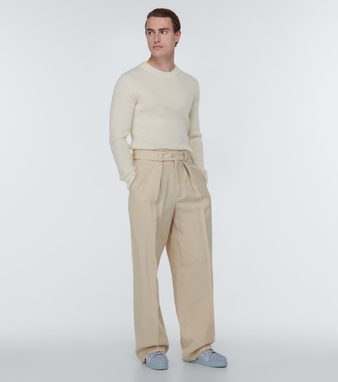 Sneakers Louis Spikes aus Veloursleder | Christian Louboutin