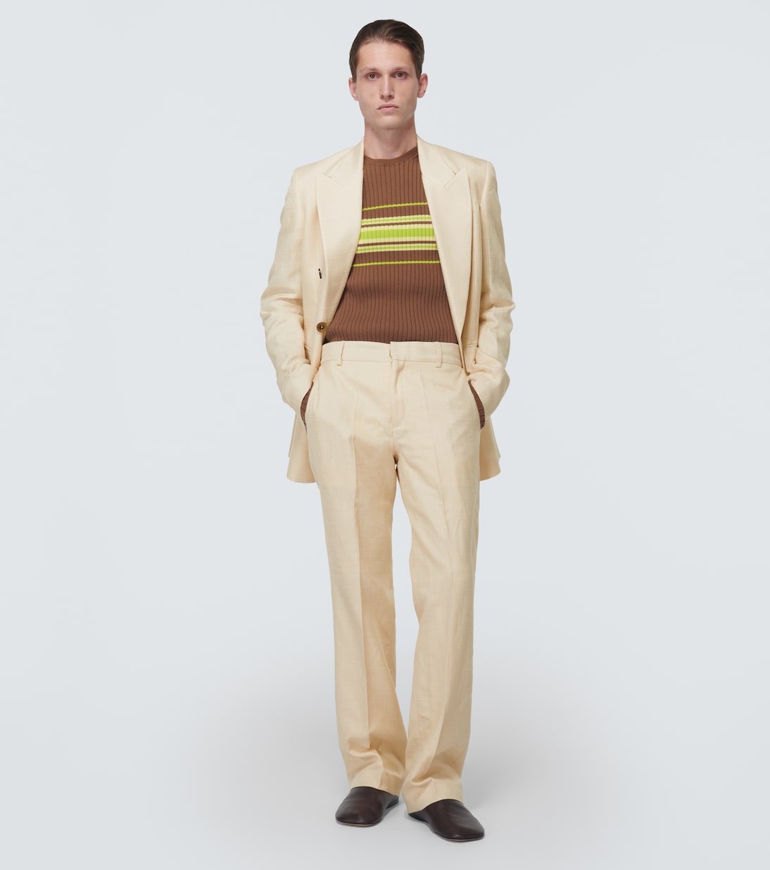 Paris high-rise straight pants | Wales Bonner