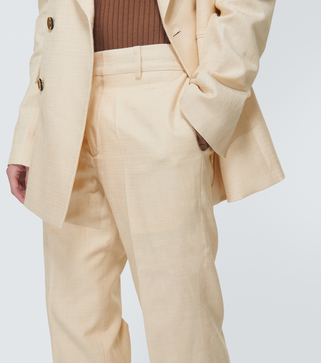 Paris high-rise straight pants | Wales Bonner