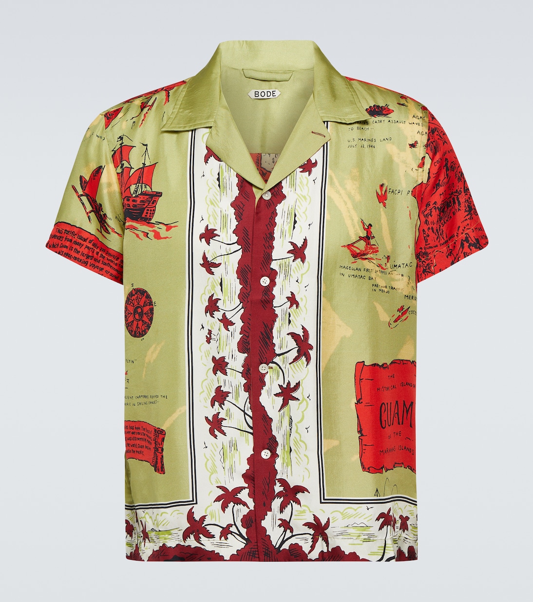 Printed silk shirt | Bode