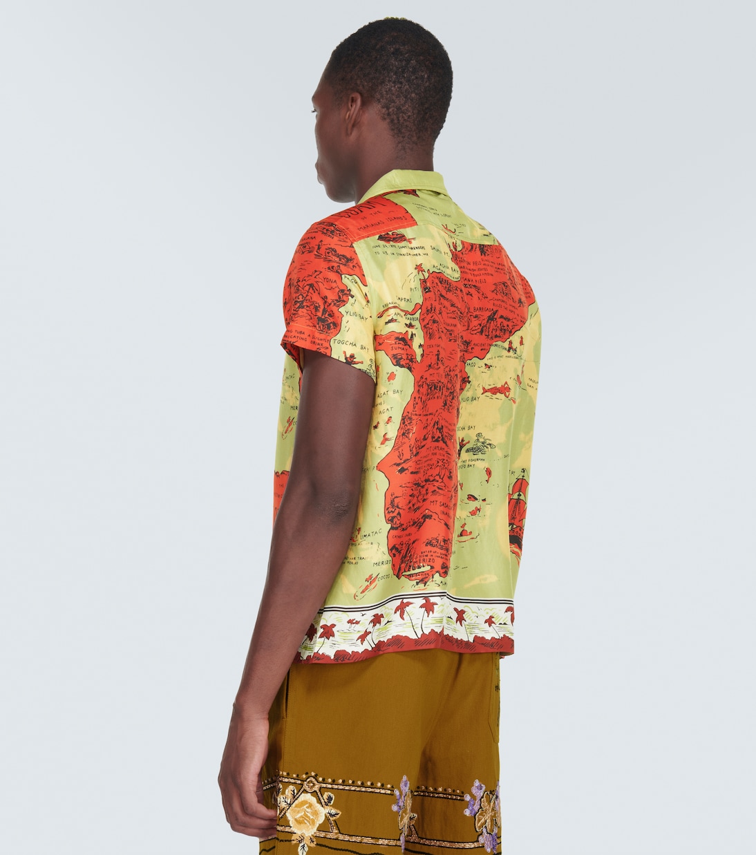 Printed silk shirt | Bode