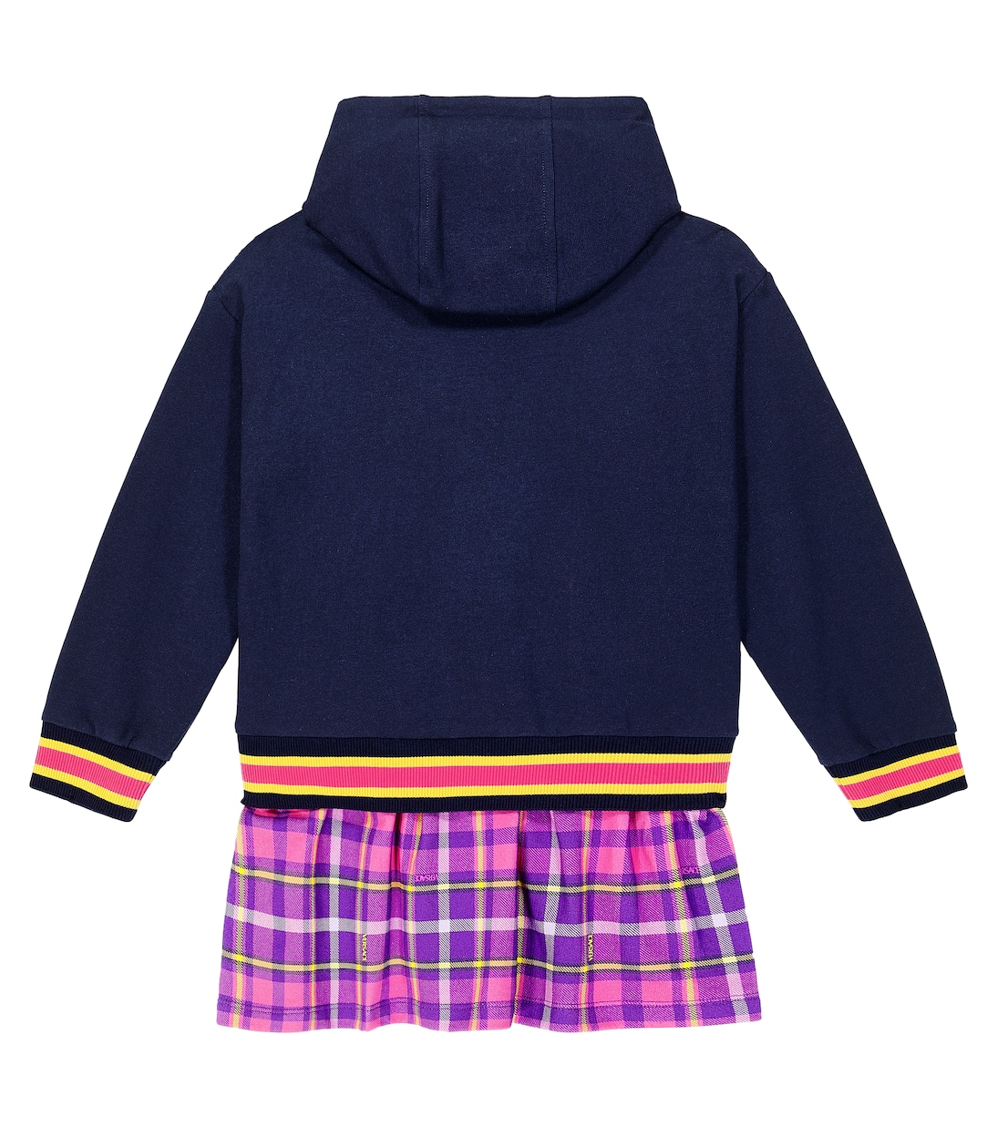 Printed cotton jersey hoodie dress | Versace Kids