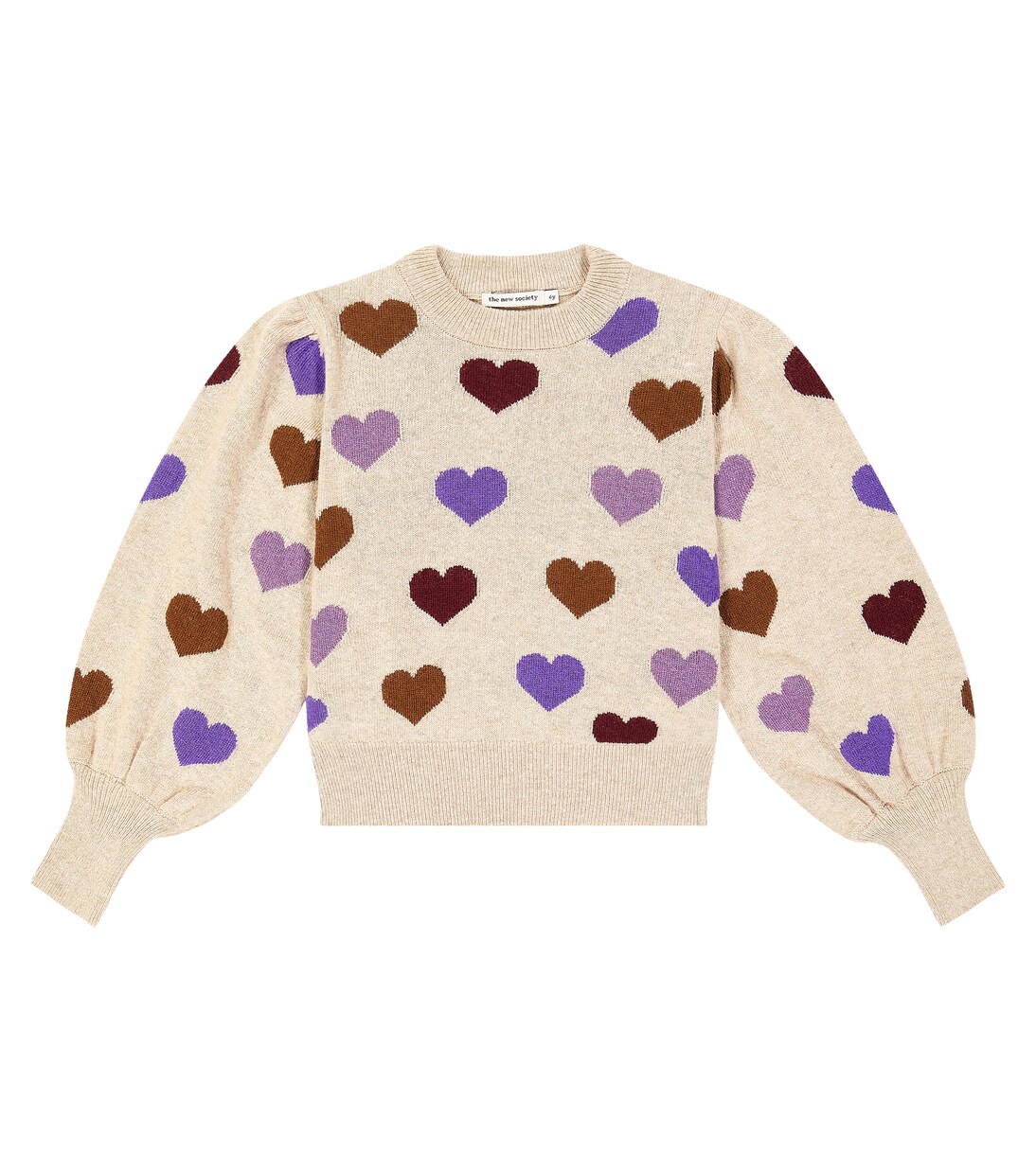 Hearts intarsia wool-blend sweater | The New Society