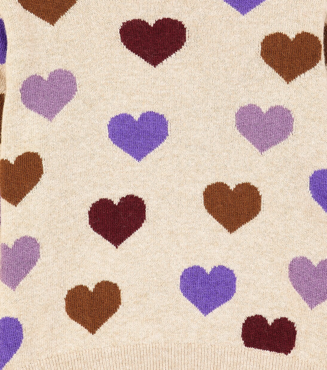 Hearts intarsia wool-blend sweater | The New Society