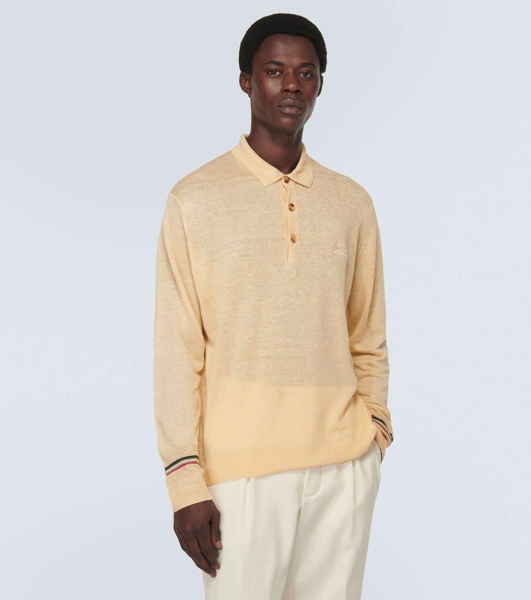 Linen and cotton polo sweater | Etro