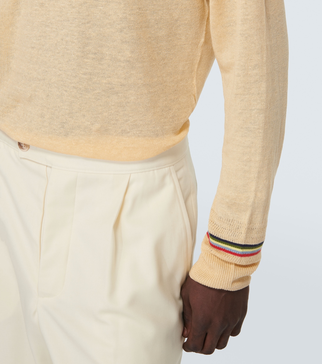 Linen and cotton polo sweater | Etro