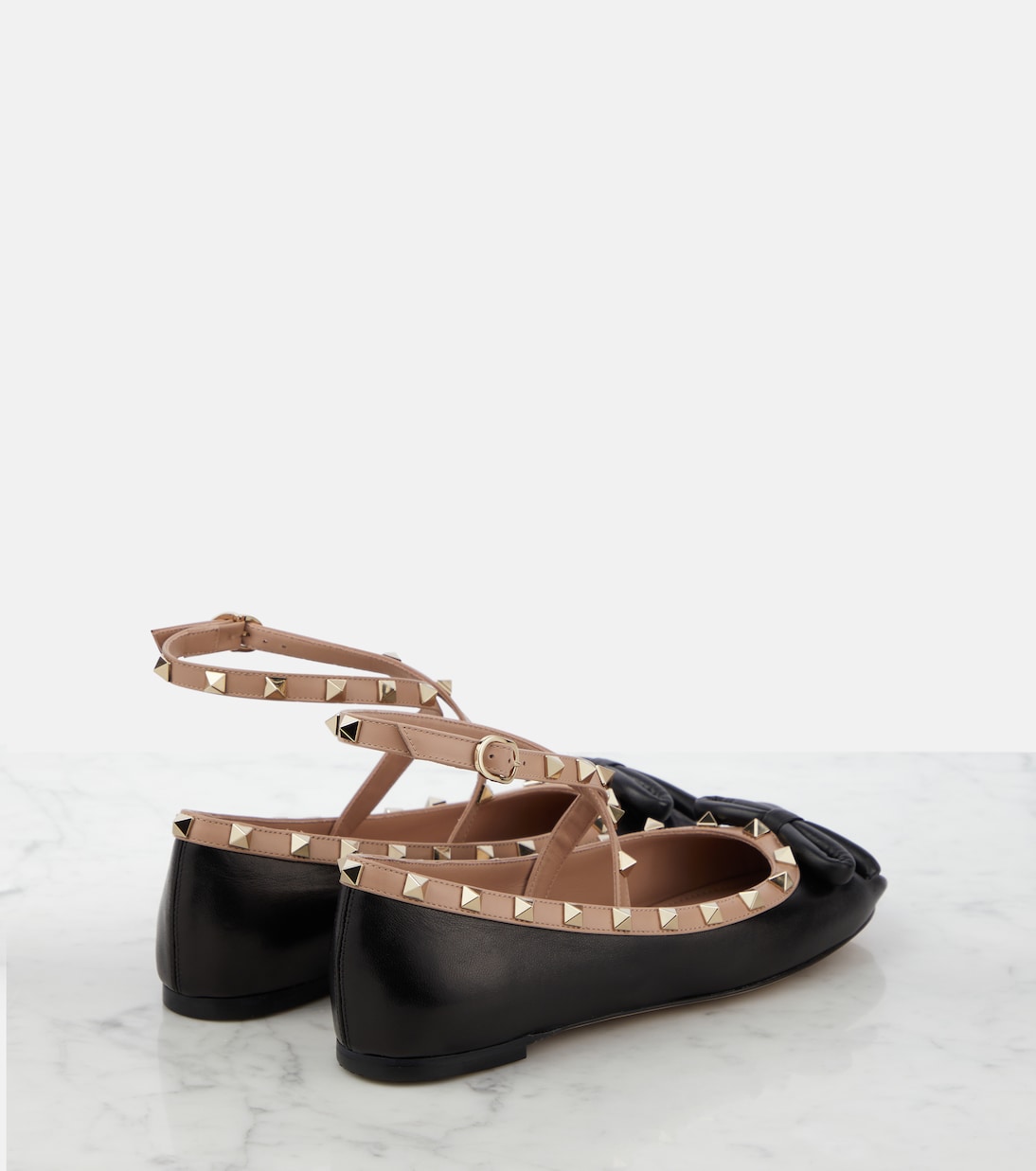 Bailarinas Rockstud de piel  | Valentino Garavani