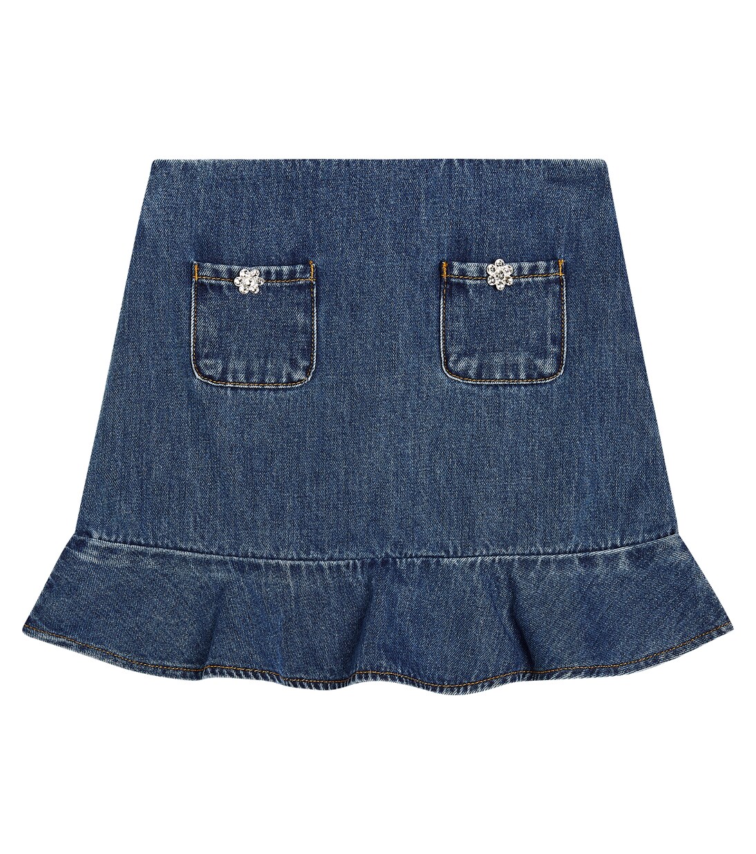 Cotton denim skirt | Self-Portrait Kids