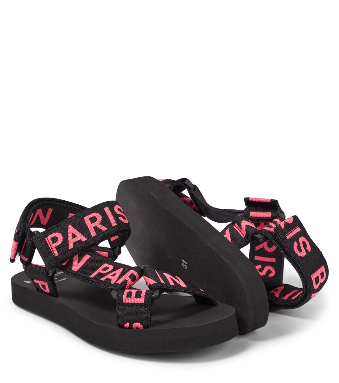 Logo rubber sandals | Balmain Kids