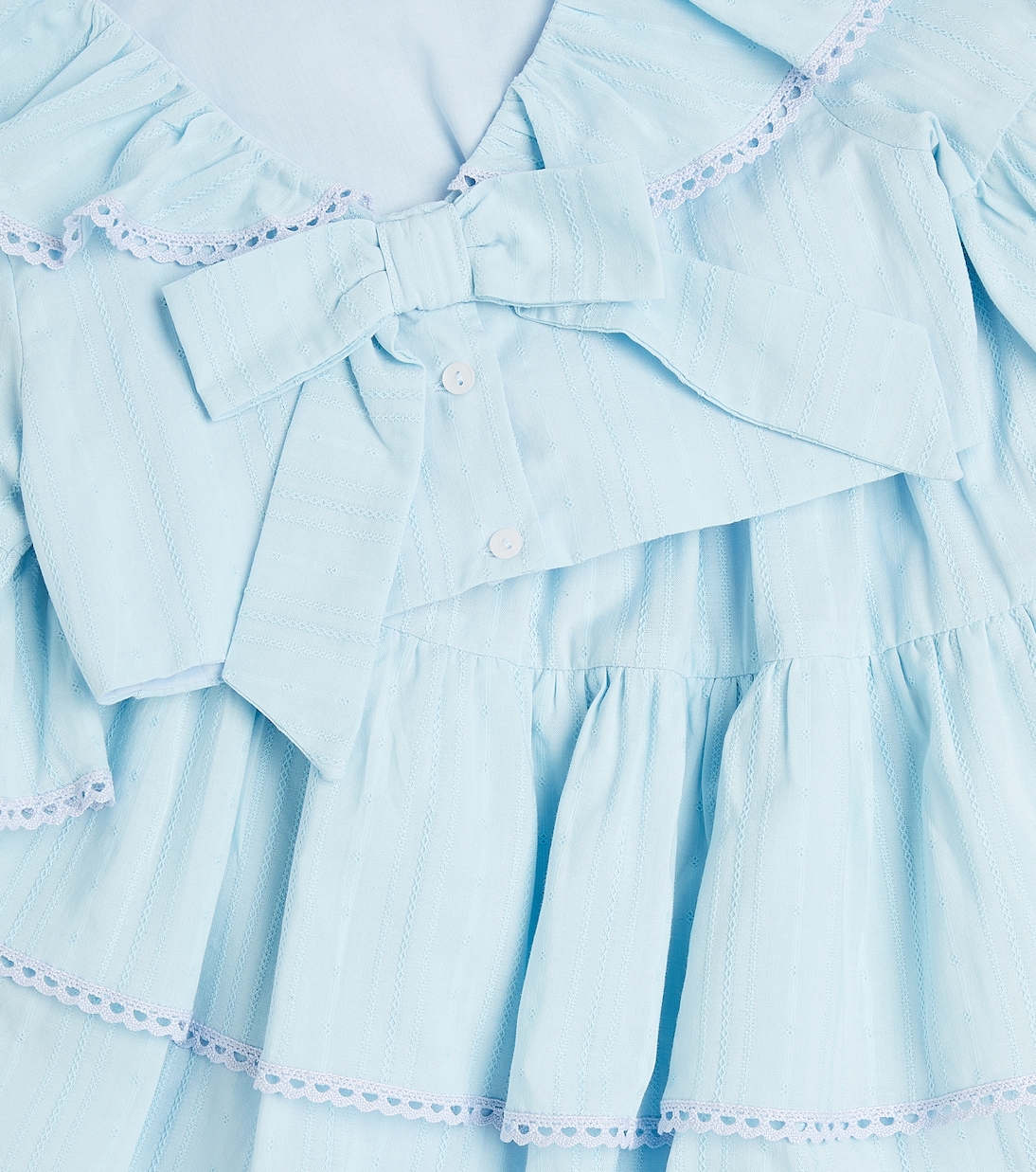 Bow-detail poplin shirt and skirt set | Patachou