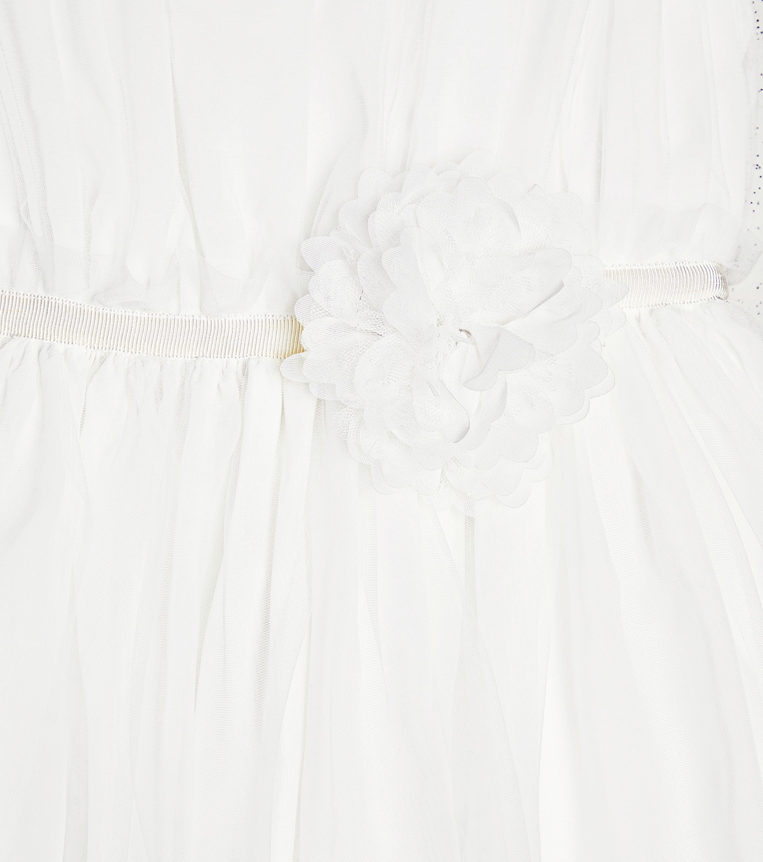 Floral-appliqué tulle dress | Patachou