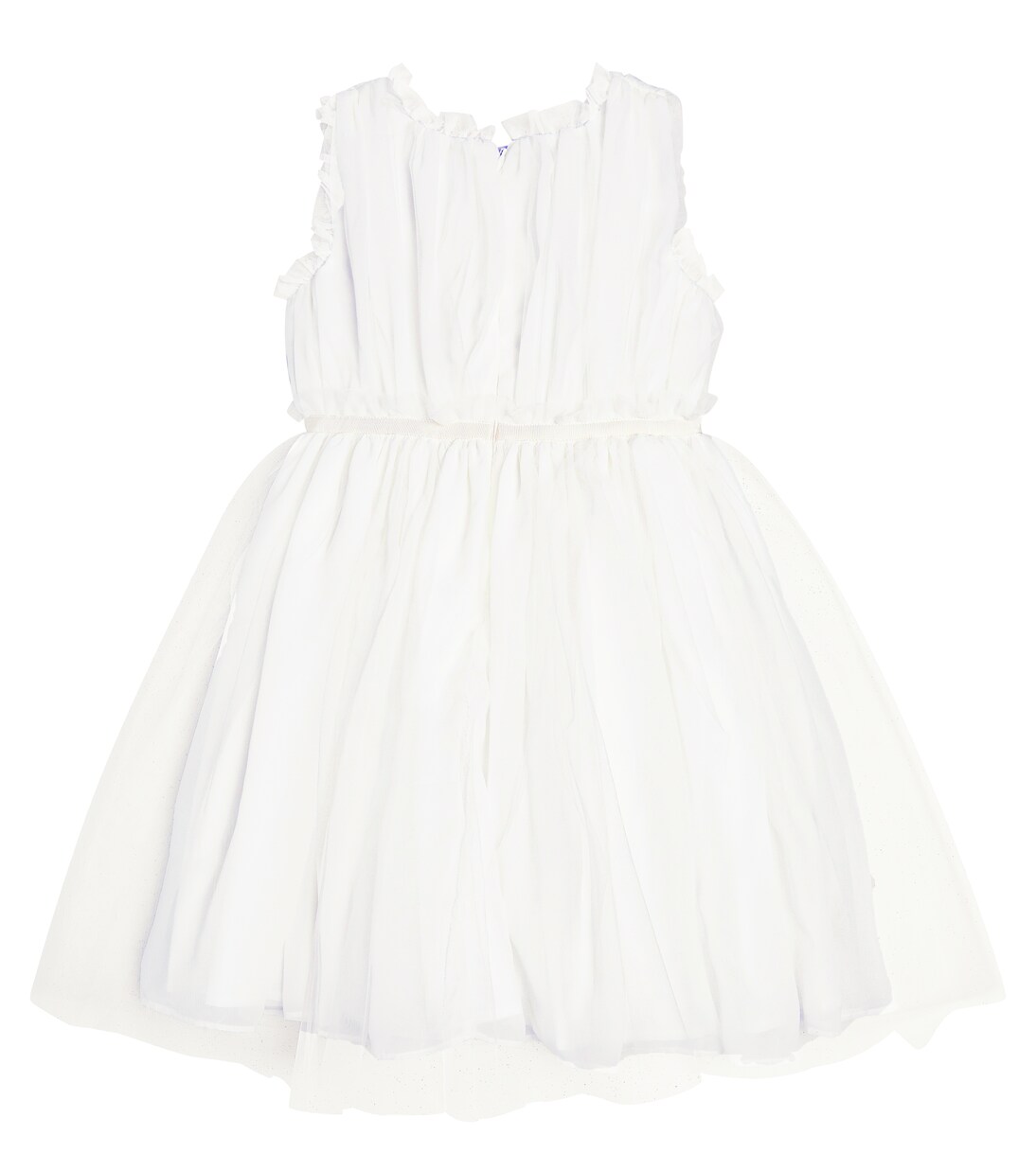 Floral-appliqué tulle dress | Patachou