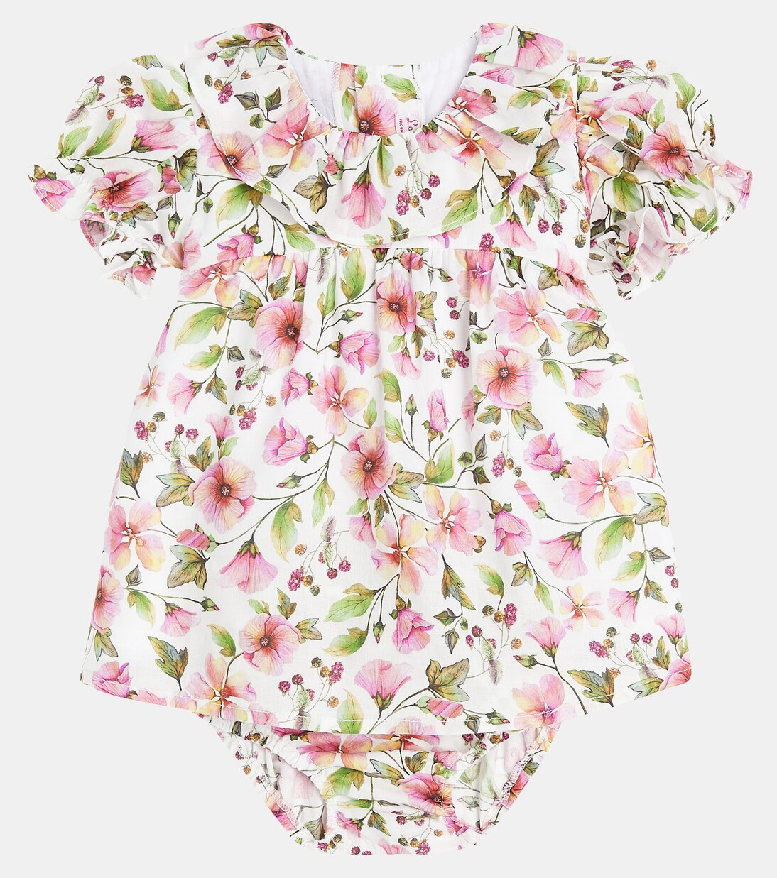 Baby - Abito e culottes Leana in cotone | La Coqueta