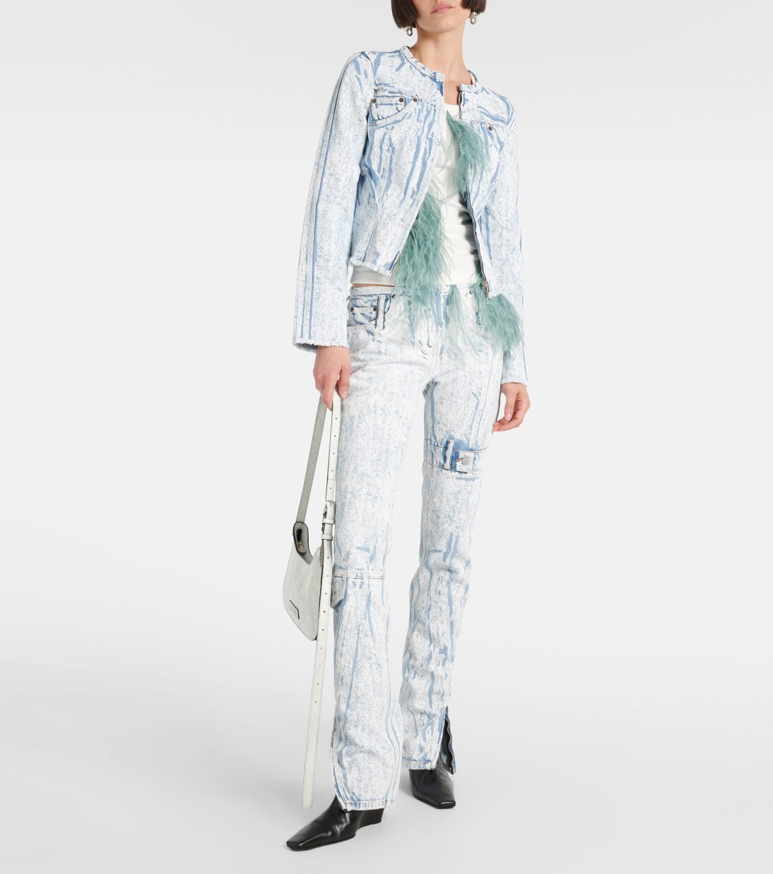 Printed denim jacket | Acne Studios