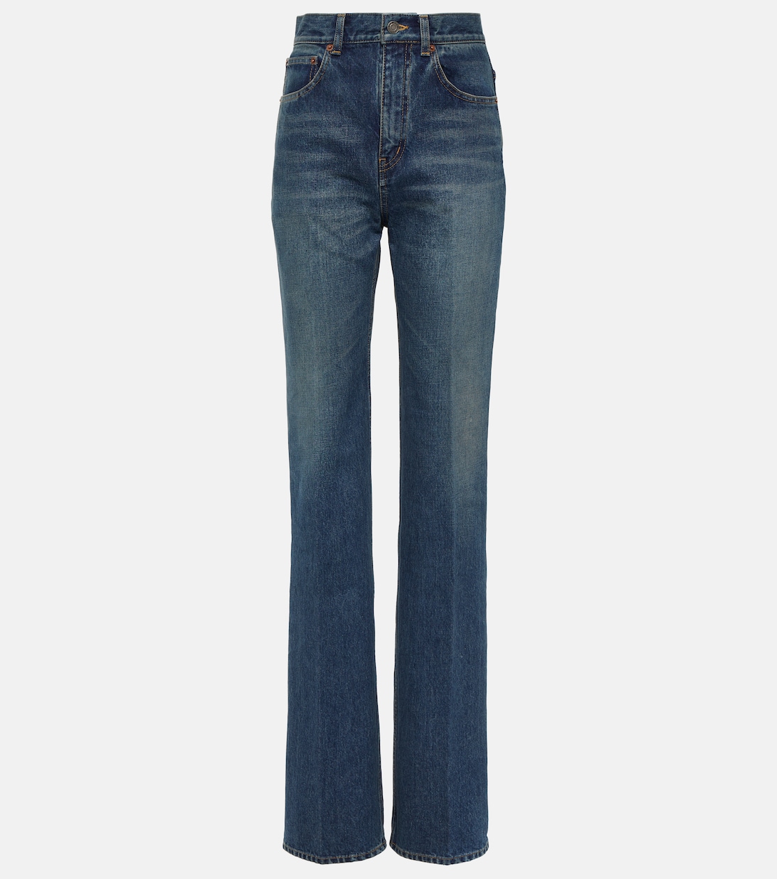 Clyde high-rise straight jeans | Saint Laurent